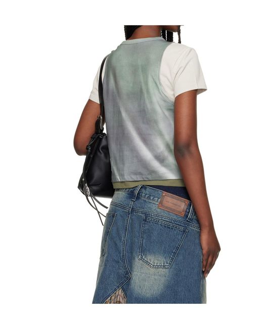ANDERSSON BELL Blue Printed Layered T-Shirt