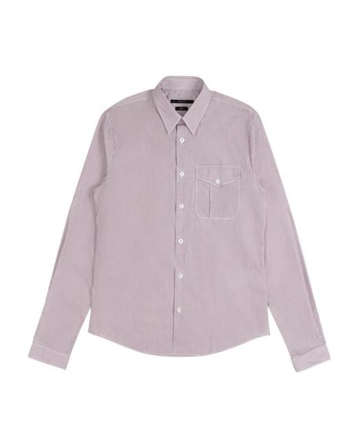 Gucci Purple Striped Shirt for men