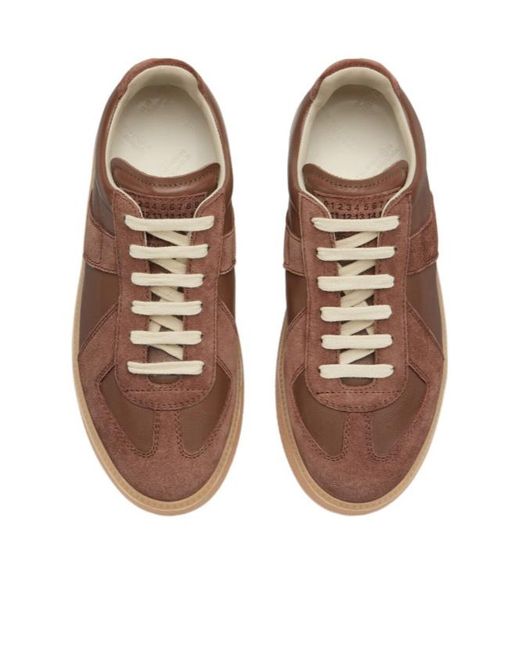 Maison Margiela Brown Replica Wedge Sneakers