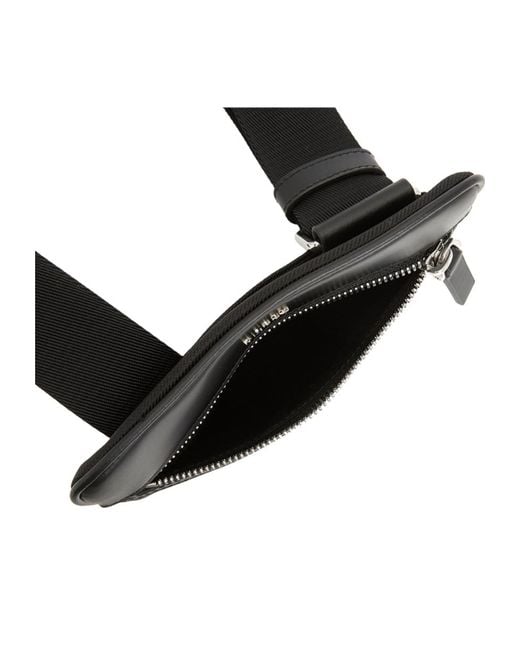 Bally Black Zipper Shoulder Bag for men