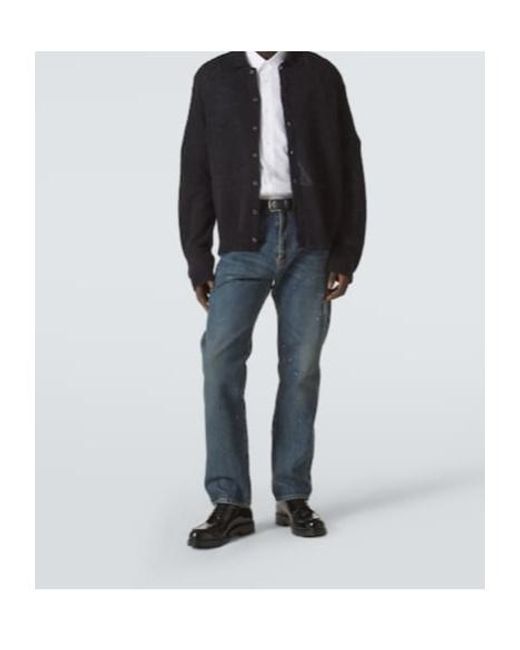 Undercover Blue Painter Straight Jeans for men