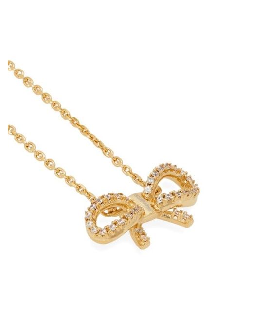 Ferragamo White Vara Bow Pendant Necklace