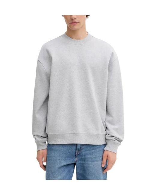 AllSaints Gray Milo Crew-Neck Sweatshirt for men