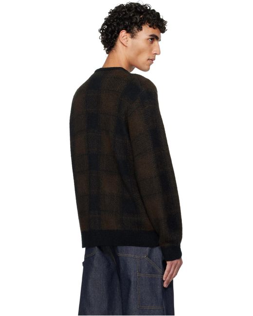 Carhartt Black Long-Sleeved Knitted Cardigan for men