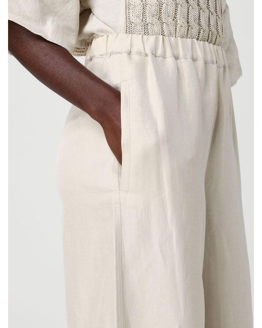 Max Mara White Mxmoro Wide-Leg Pants