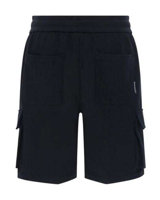 Moose Knuckles Blue Hartsfield Cargo Shorts for men