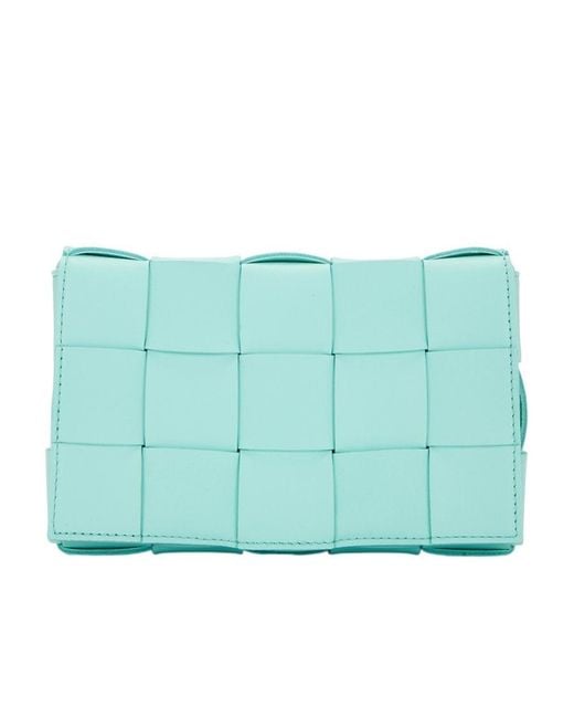Bottega Veneta Blue Small Cassette Crossbody Bag