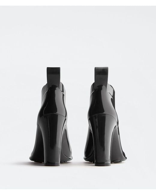 Bottega Veneta Black Shine Heeled Ankle Boots
