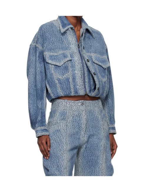 Kiko Kostadinov Blue Centennial Denim Jacket