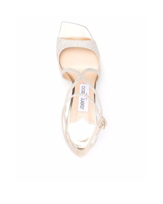 Jimmy Choo Metallic Sequined High-Heeled Sandals