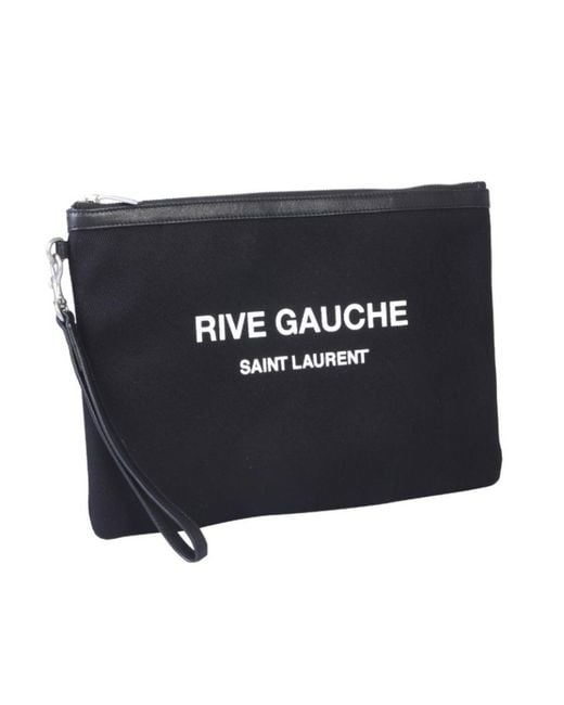 Saint Laurent Blue Rive Gauche Zipped Pouch