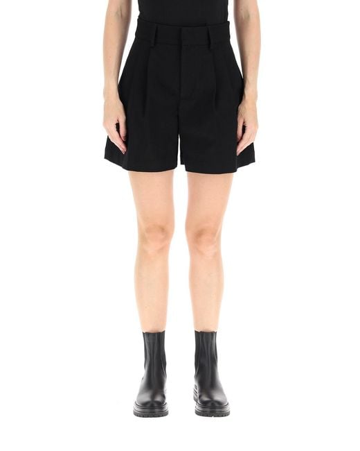 RED Valentino Black High Waist Mini Shorts
