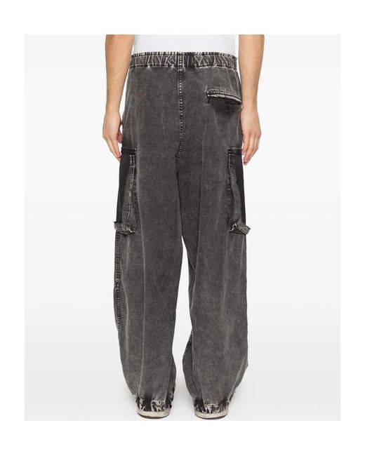 Maison Mihara Yasuhiro Gray Drawstring Cargo Pants for men