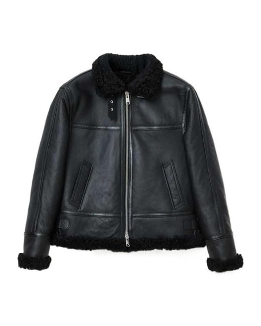 AllSaints Black Lorel Zip Jacket