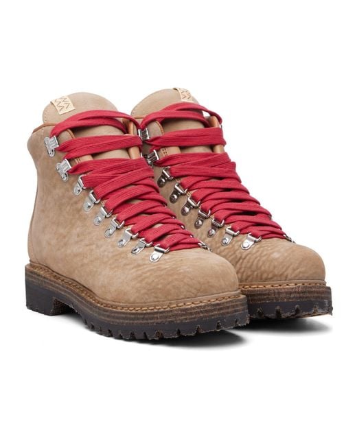 Visvim Brown Whymper Lace-Up Ankle Boots for men