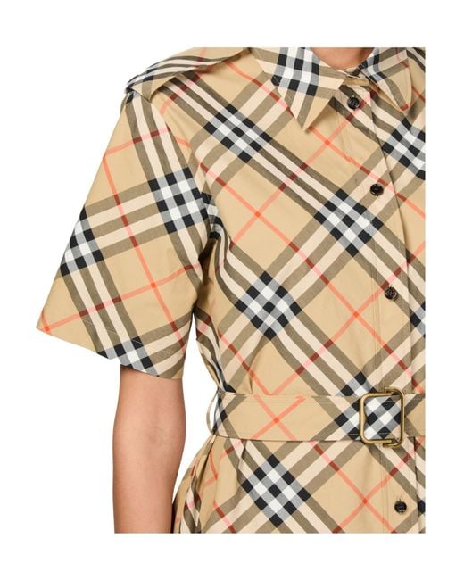 Burberry Natural Check Shirt Dress