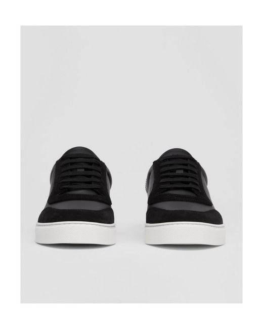 Burberry Black Vintage Check Low-Top Sneakers for men