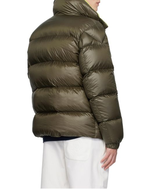 Moncler Green High Neck Padded Jacket for men