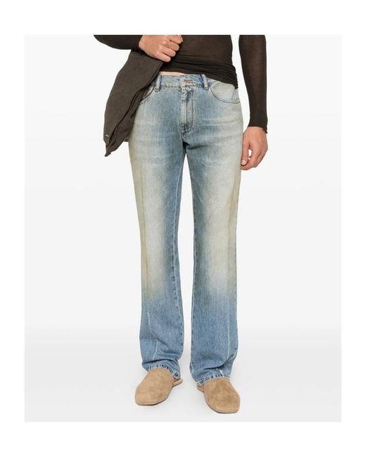 MM6 by Maison Margiela Blue Five-Pocket Jeans for men