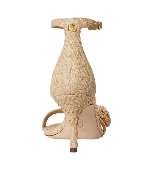 Ralph Lauren Metallic Open-Toe High-Heeled Sandals