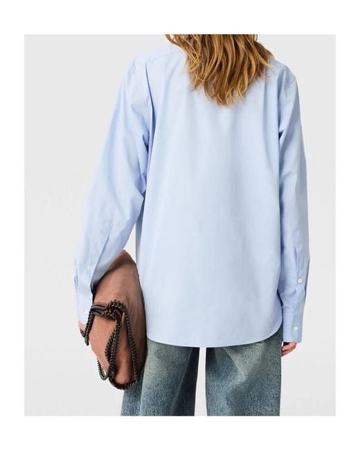Stella McCartney Blue Long Sleeve Buttoned Top