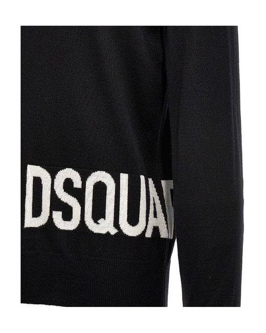 DSquared² Black Jumper for men