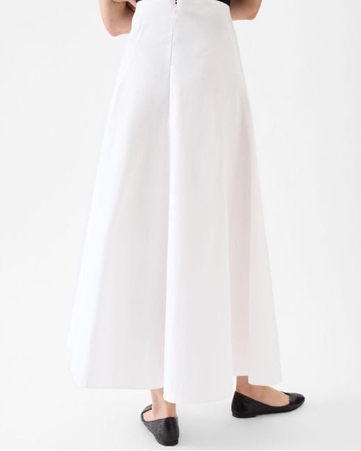 Jacquemus White La Jupe Triangle Flared Skirt