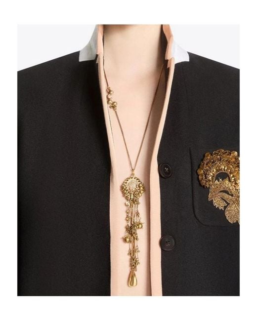 Dries Van Noten White Pendant Necklace