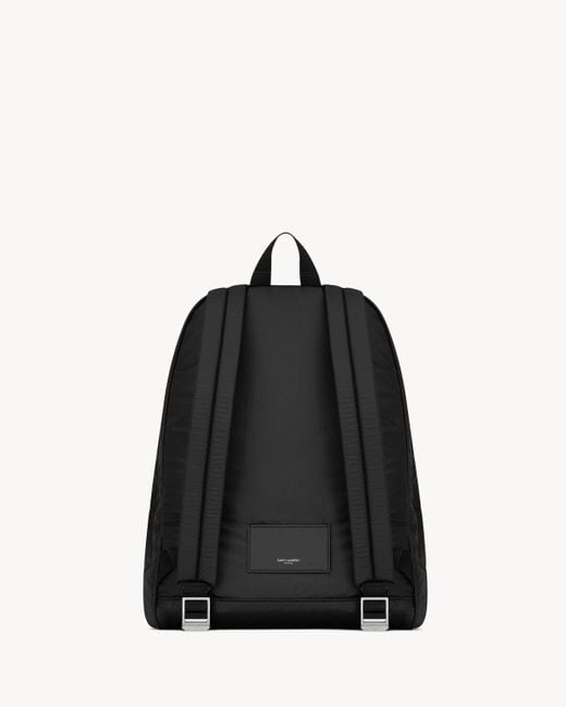 Saint Laurent Black City Zip-Up Backpack for men
