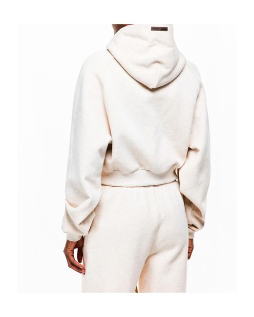 Fear Of God White Cropped Sweatshirt