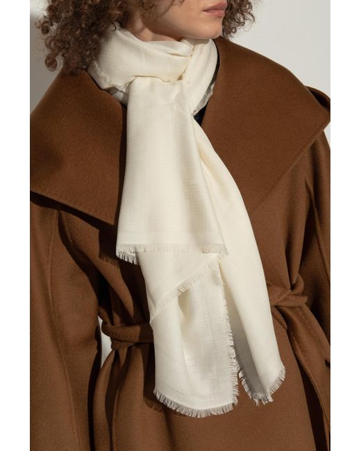 Max Mara White Stole