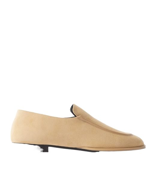 Neous Natural Minimal Suede Loafers
