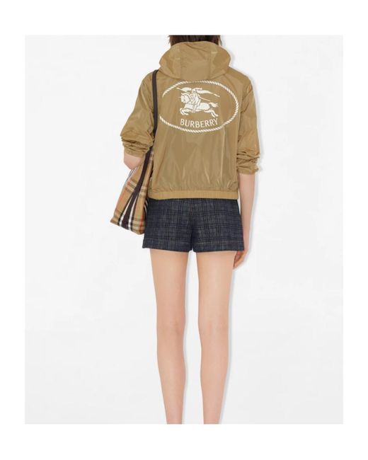 Burberry Natural Knight Stamp Nylon Jacket