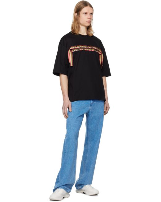 Lanvin Black Cotton T-Shirt for men