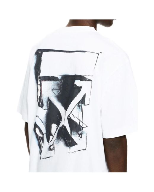 Off-White c/o Virgil Abloh White 3D Spray Arrow Skate T-Shirt for men