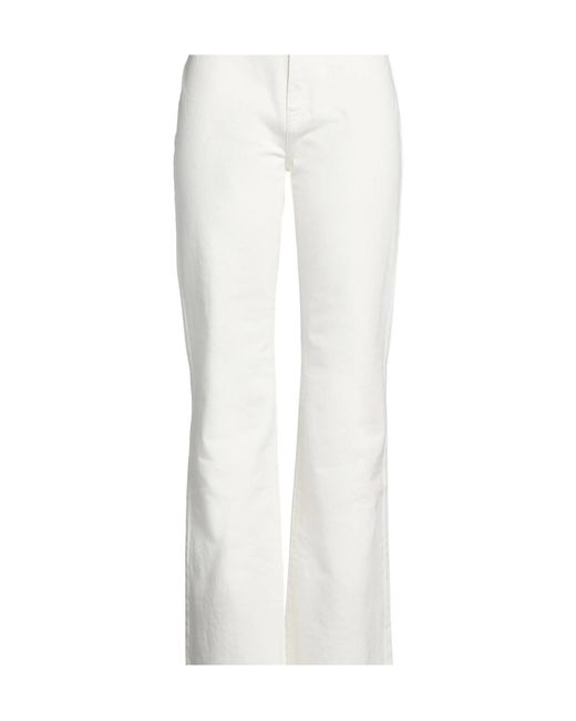 Chloé White Denim Flared Jeans