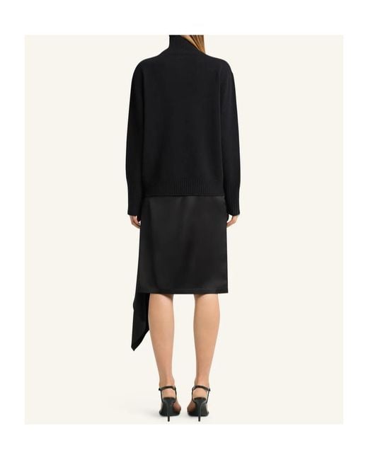 Courreges Black Zipped-Collar Sweater