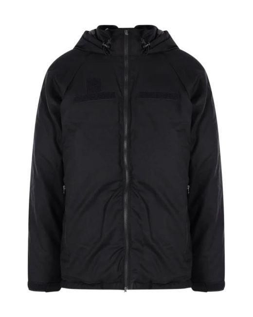 Junya Watanabe Black Zip-Up Hooded Jacket for men