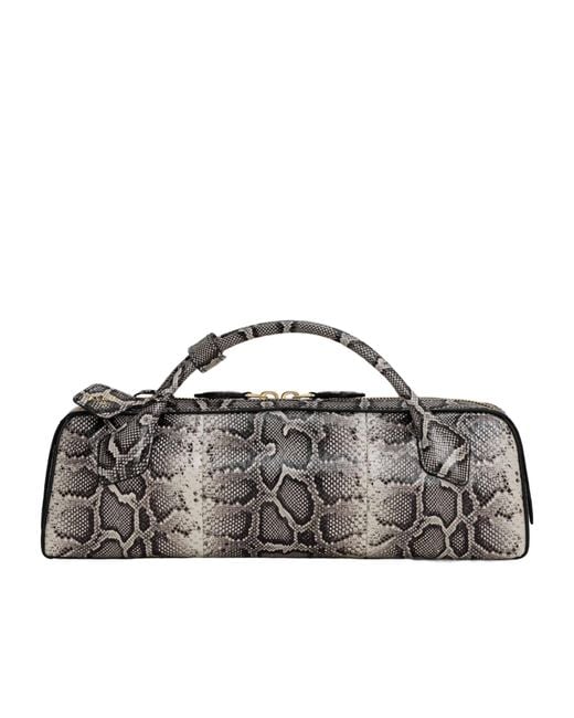 Alaïa Gray Alaïa Le Teckel Clutch Bag