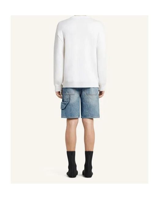 Courreges Blue Courrèges Cargo Denim Shorts for men