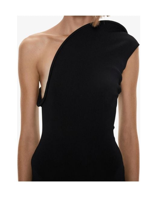 Christopher Esber Black Concave Wired Maxi Dress