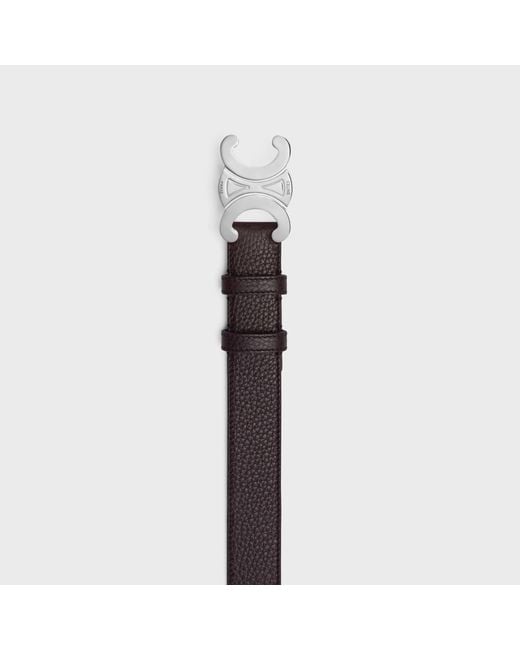 Céline White Triomphe Belt 30Mm for men