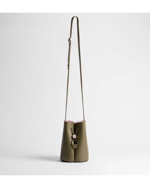 Dior Green Petit Trefle Mini Bucket Bag
