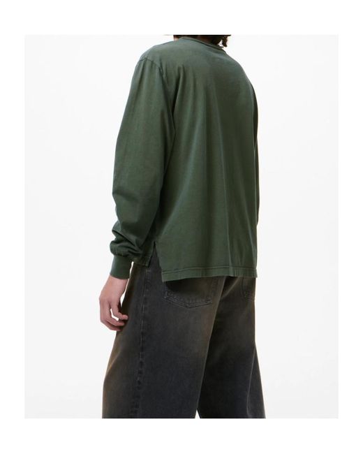 Our Legacy Green Cruise Longsleeve Antique Phantom Legacy Jersey T-Shirt for men