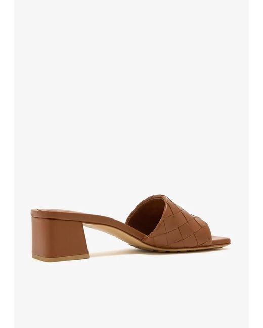 Bottega Veneta Purple Open-Toe High-Heeled Sandals