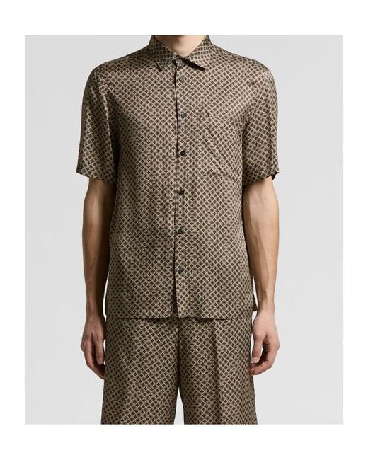 Peserico Brown Sports Shirt for men