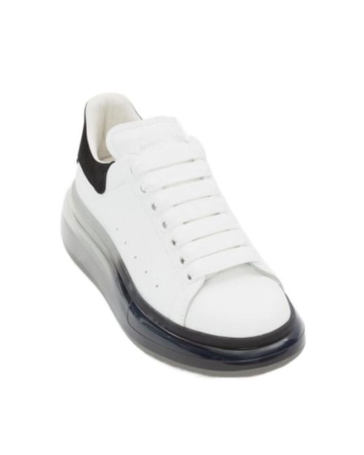 McQueen White Oversized Lace-Up Sneakers