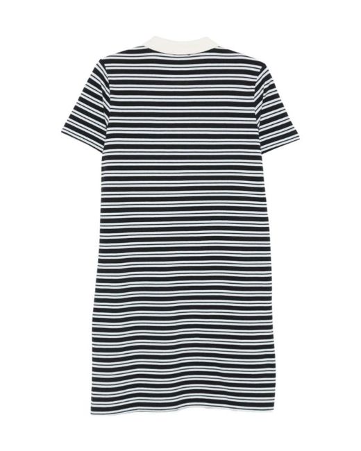 A.P.C. Blue Striped Polo Mini Dress