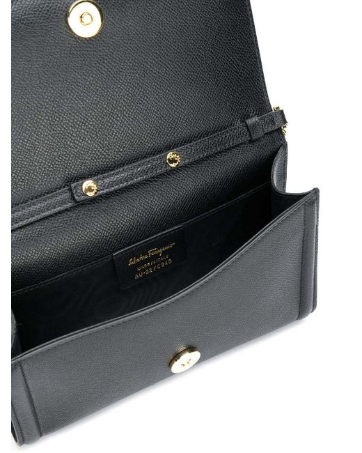 Ferragamo Black Mini Clutch Bag