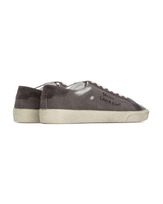 Saint Laurent Brown Sl06 Old Casual Sports Shoes for men